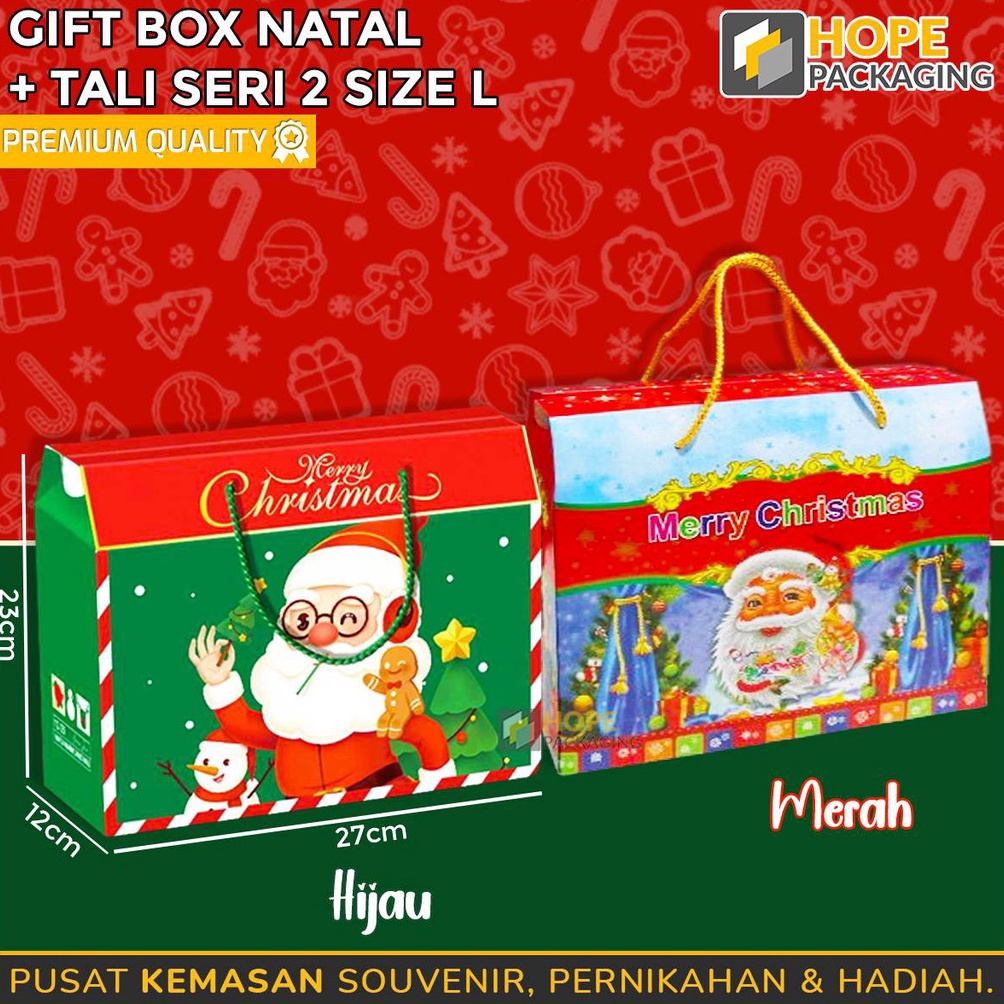 

SPESIAL AWAL TAHUN Gift Box Merry Christmas Size 23x27x12 cm Kotak Hampers Gift Box Natal Kotak Hadiah Box Kue Natal Kotak Natal Box Hampers Tas Jinjing Kotak Snack