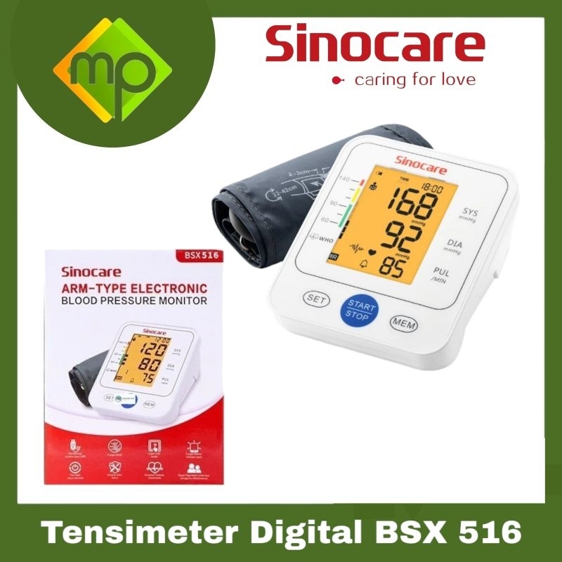 Tensimeter Digital Sinocare BSX 516  Tensi Digital Sinocare  Alat Ukur Tekanan Darah Digital