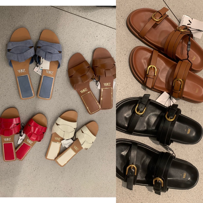 sandal flat mirip hermee teplek ringan cewek sandal zara bestseller sandal platfom pita originalstor