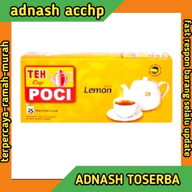 

Teh Celup Cap Poci Asli Lemon All Varian 50gr isi 25 Pcs