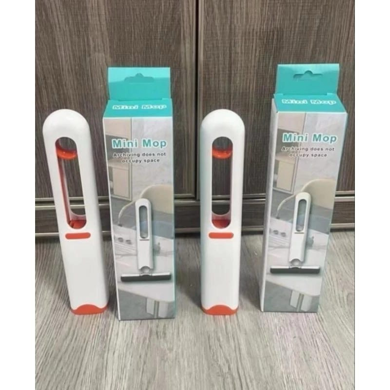 Mini Mop Set Portable / Alat Pel Mini / Alat Pembersih Kaca Wastafel Dapur Lantai