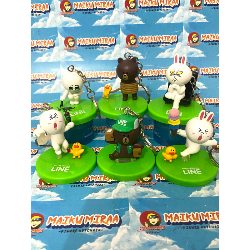 Figure keychain / Gantungan kunci Line conny brown