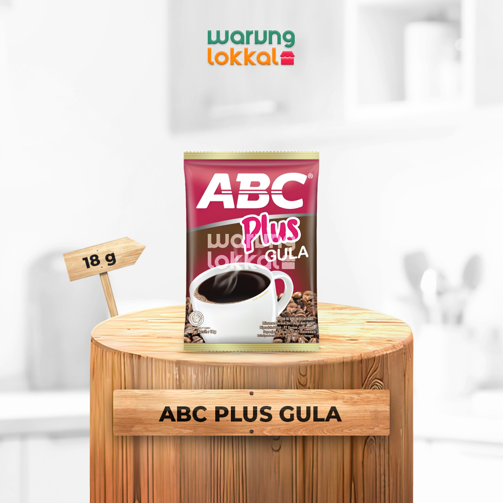 

Kopi Bubuk ABC Plus Gula 18g - Warung Lokkal