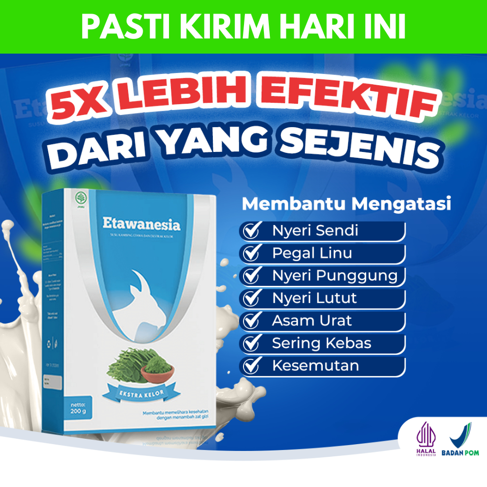 

Susu Kambing Etawa Etawanesia Atasi Sesak Nafas TBC Nyeri Sendi Asam Urat Asam Lambung Gerd - Susu Kambing Murni - Asli 100% Original