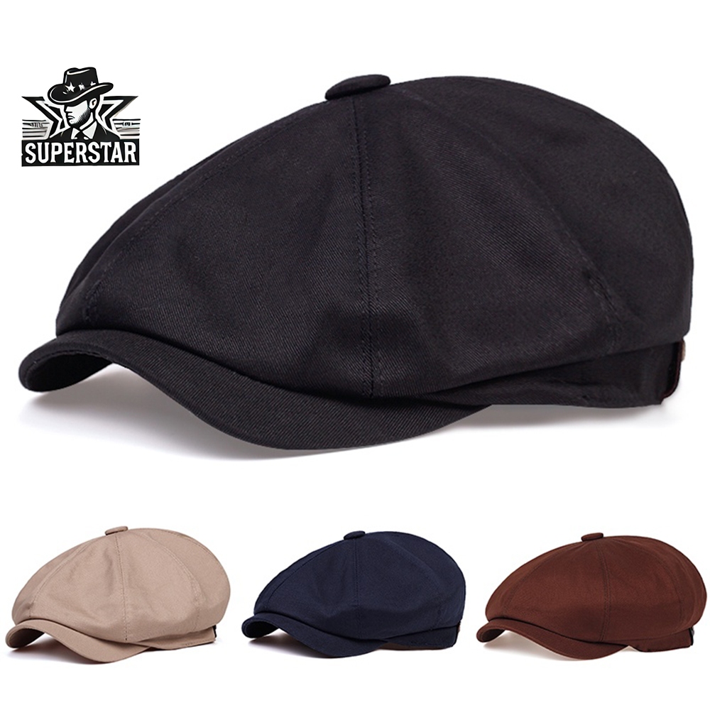 Topi Vintage Baret Fashion Cap Newsboy Topi Apolo Baret Pria Wanita Topi Baret Hat Topi pria Distro