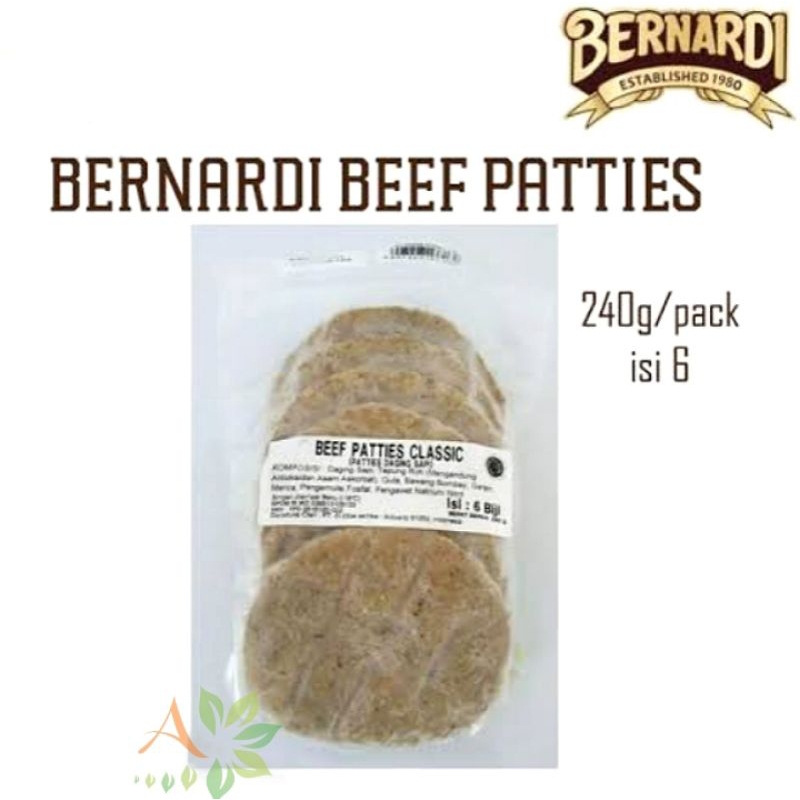 

BERNARDI Beef Patties Classic 240gr