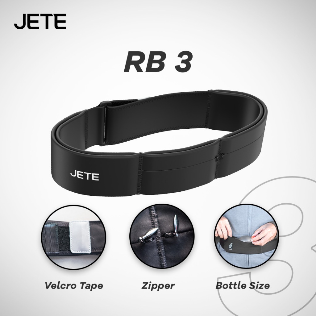 Run Bag Black 100cm with Bottle Space JETE RB3 - Original