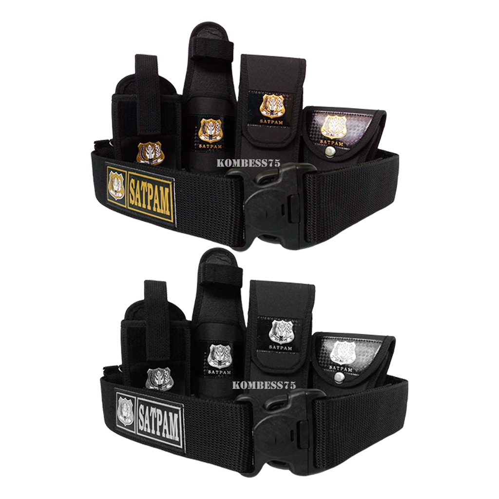 Sabuk Kopel Satpam Lengkap 1 Set Hitam Terbaru