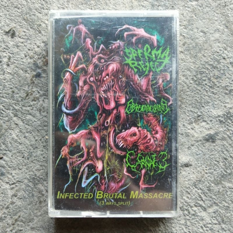 Kaset Pita INFECTED BRUTAL MASSACRE (3 WAY SPLIT BAND)