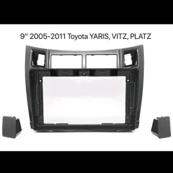 Frame Head Unit 9 Inch Yaris Vitz Platz