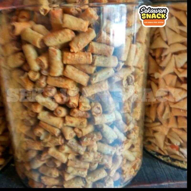 

Kemasan 1KG Sumpia Udang Super Premium|Sumpia Udang Khas Cirebon|Cemilan Sumpia Udang