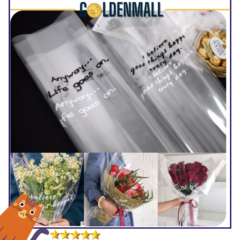 

Kertas Buket Bunga Opp Transparan Bening Cellophane Flower Wrapping Paper 6049