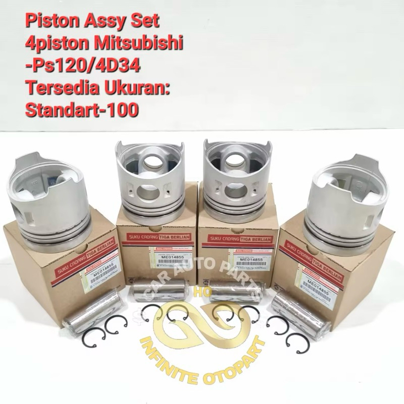 Piston Assy Mitsubishi Colt Diesel PS120 PS 120 4D34 Original