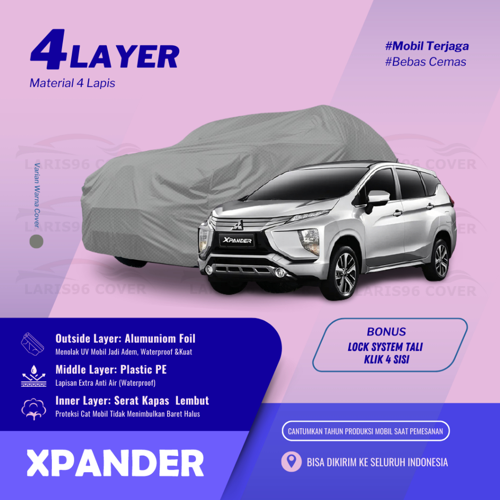 Premium Body Cover Mobil Xpander Sarung Penutup Mantel Mobil Xpander Ultimate Waterproof Premium War