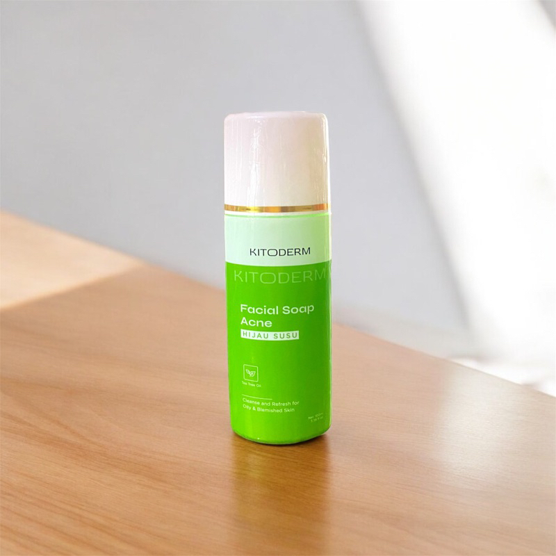 Facial Soap Acne Hijau Susu Kitoderm