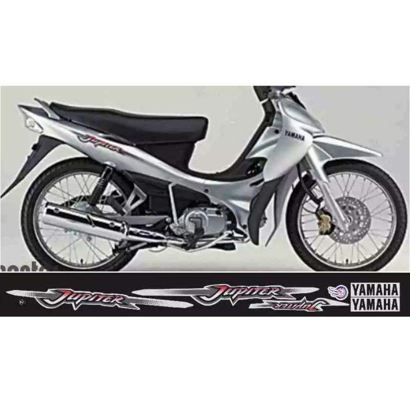 Sticker striping motor yamaha jupiter 2001 copy original LIS MOTOR JUPITER 2001 print cutting tahan 