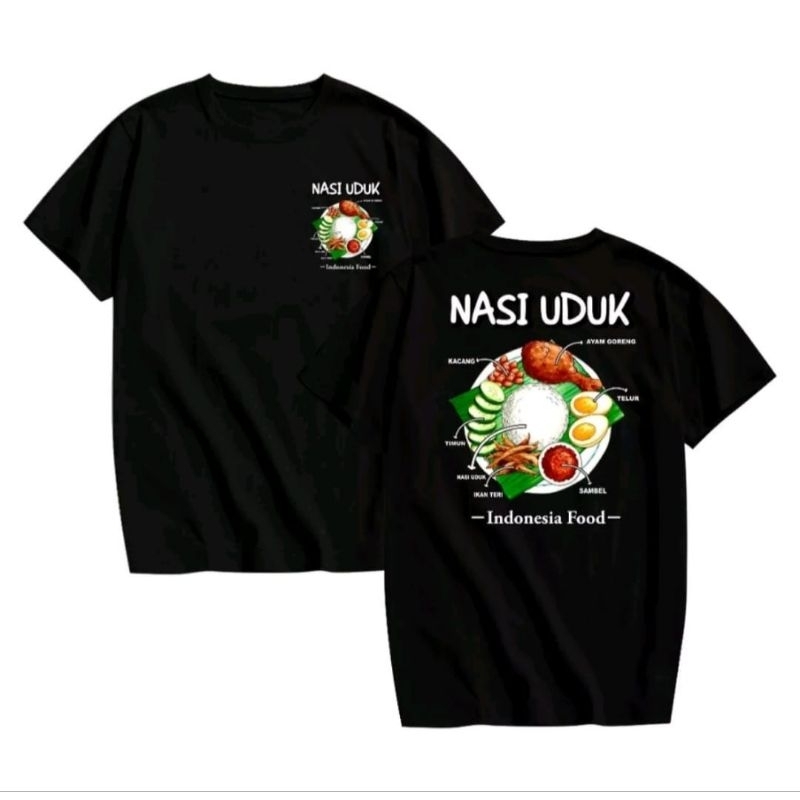 KAOS INDONESIA FOOD NASI UDUK
