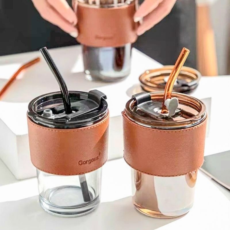 Botol Minum Kaca Aestetik/Botol Minum Kaca/Botol Minum Mini