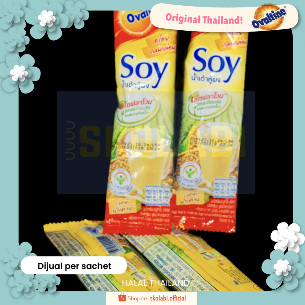 

ORI THAILAND OVALTINE Soy Less Sugar jual per pcs Halal Certified