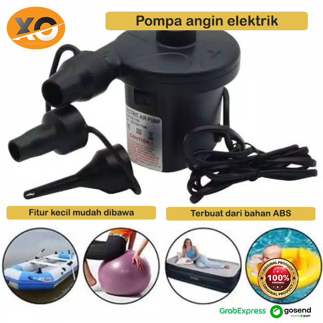 Pompa Angin Elektrik Portable Untuk Kolam Renang Dan Kasur Multifungsi Electric Vacumm Pompa Listrik