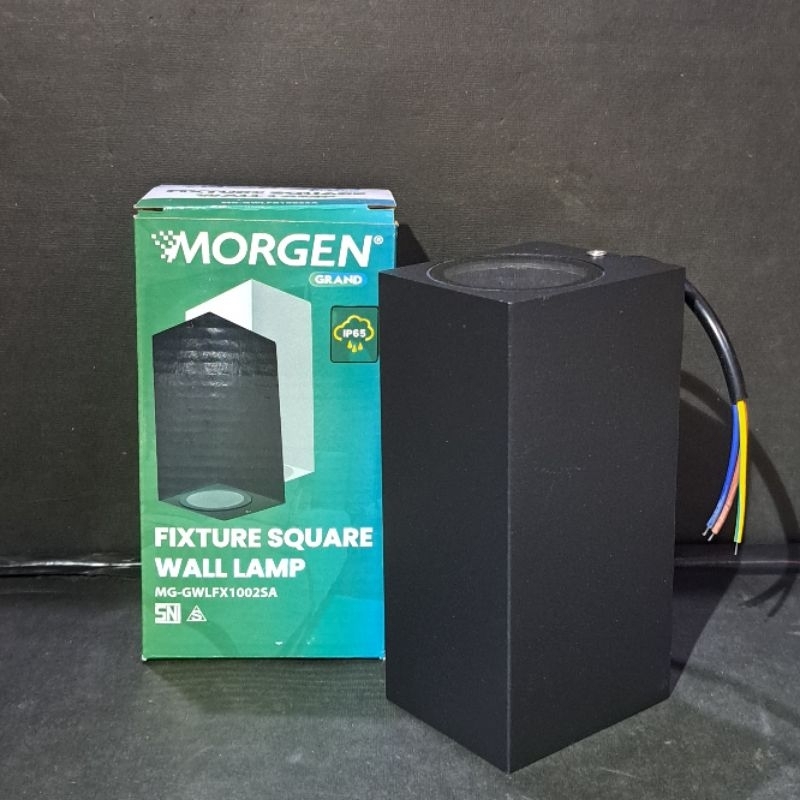 Wall lamp / lampu dinding MR16 / housing MORGEN body hitam