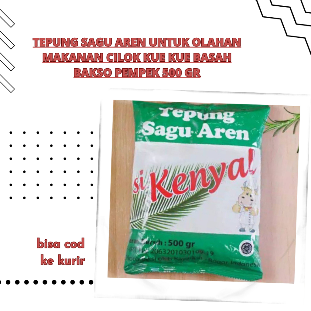 

Tepung sagu aren untuk olahan makanan cilok kue kue basah bakso pempek 500 gr