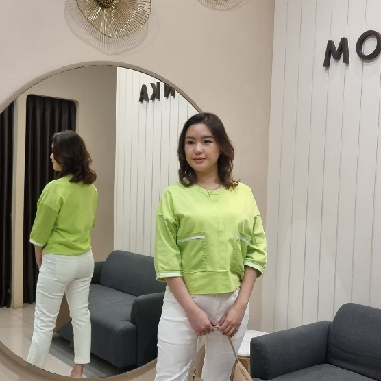 Lala T-Shirt / Kaos Santai Wanita / T-Shirt Kekinian wanita / T-Shirt lengan 3per4 / Kaos Lala / Kao