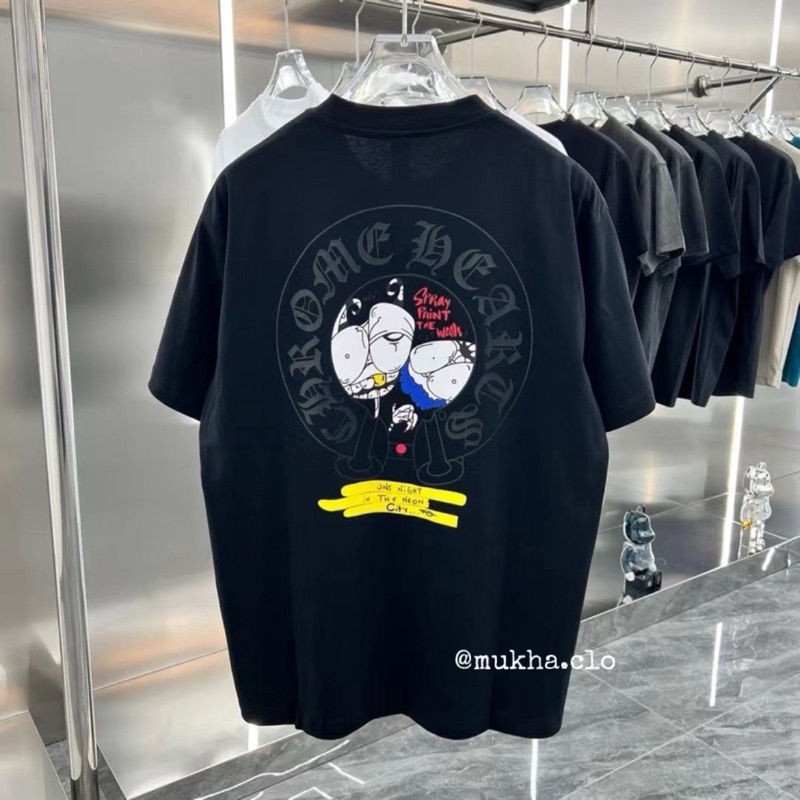 Chrome Hearts New Style Spring Summer Horseshoe Cartoon Print Loose Short