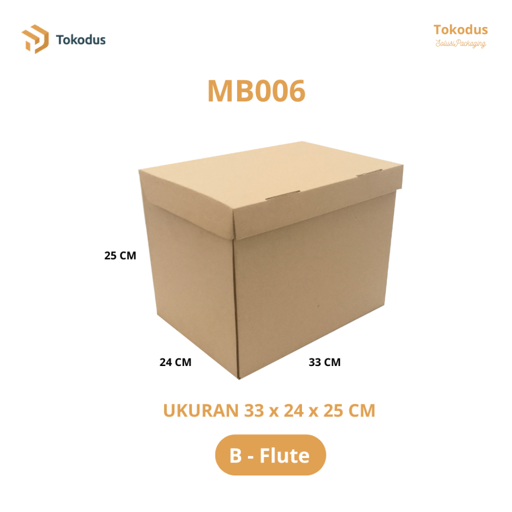 

Kardus Arsip / Box File / Karton Arsip / Box Dokumen 33 x 24 x 25 cm (Bisa Custom) - Tokodus Pagarsih