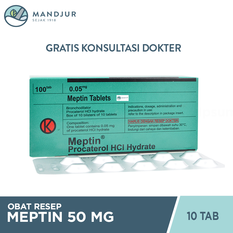 Meptin 50 mcg 10 Tablet