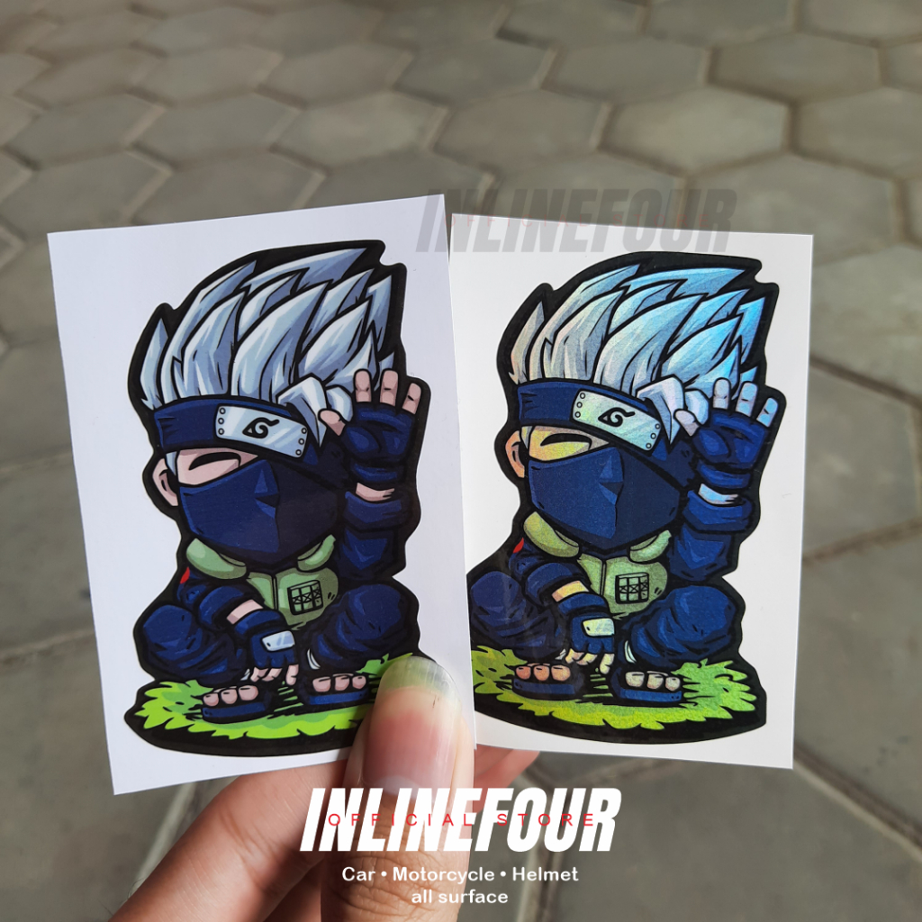 

Sticker Hologram Stiker Anime - Kakashi Hatake - Naruto - Wibu Jepang Untuk Laptop Case Hp Koper Helm