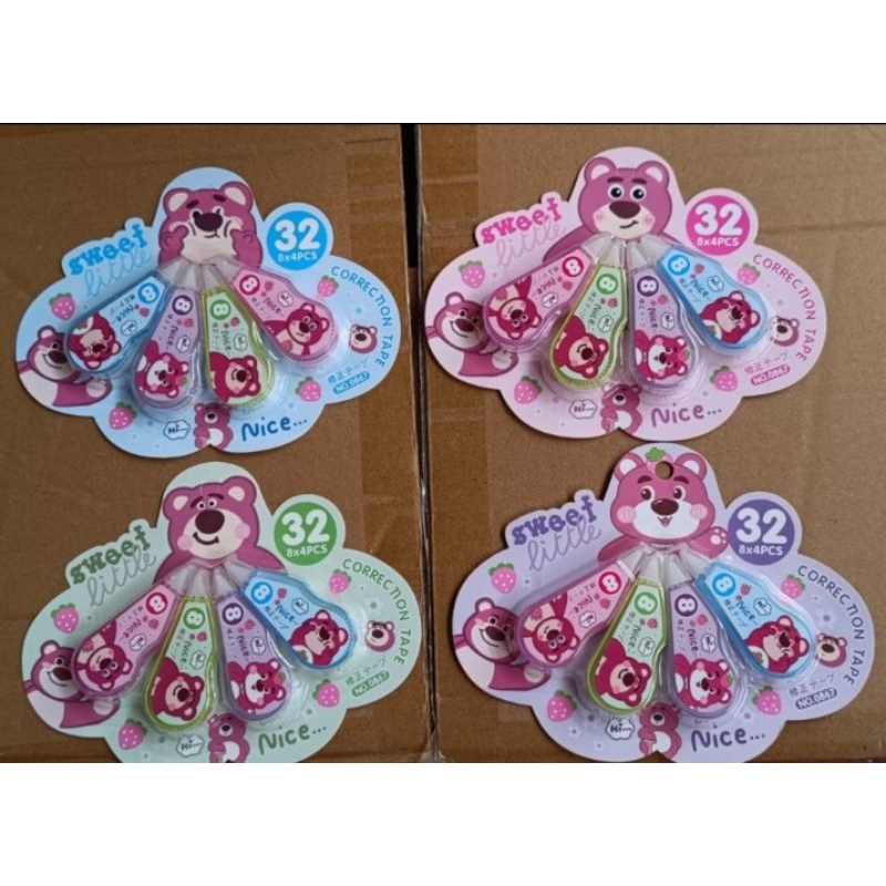 

24pack Correction Tape Bear
