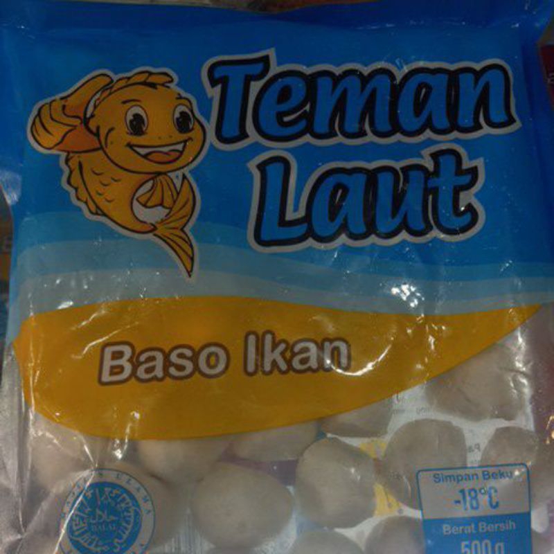 

Bakso Ikan Beku merek Teman Laut Kemasan 500gram