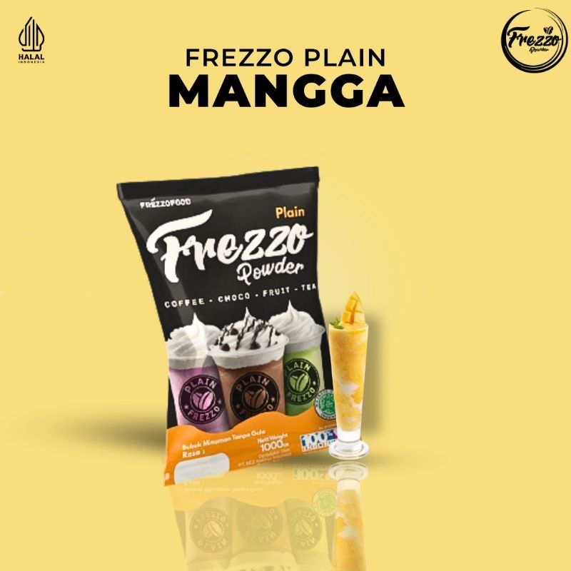 

Bubuk Minuman Rasa Mangga Plain Frezzo 1kg/ Minuman Murah dan Enak Frezzo Plain