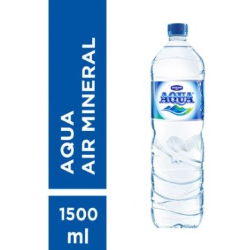 

Air Mineral Aqua Botol 1500 ml 1 Karton isi 12 botol