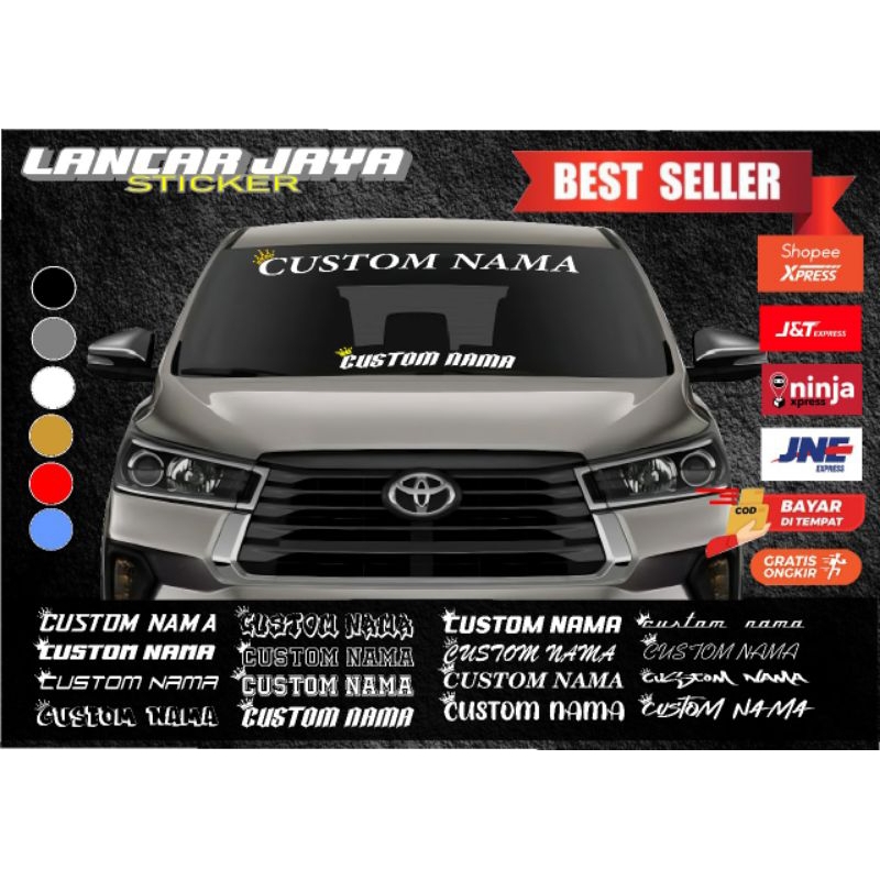 STICKER KACA, STICKER MOBIL, VARIASI MOBIL,STICKER CUTTING/STICKER CUSTOM UNTUK MOBIL