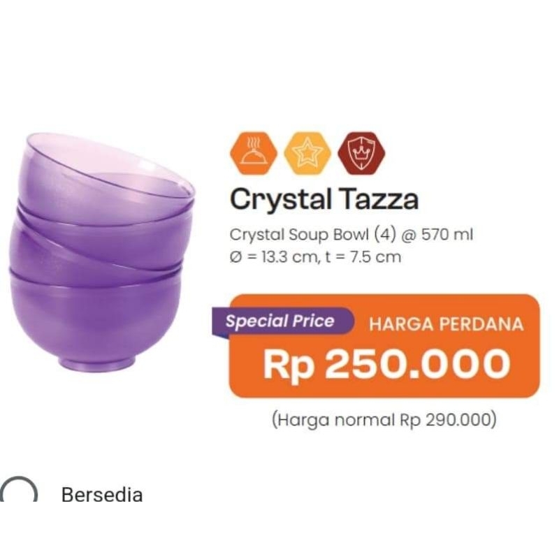 Crystal Tazza Moorlife isi 4pcs