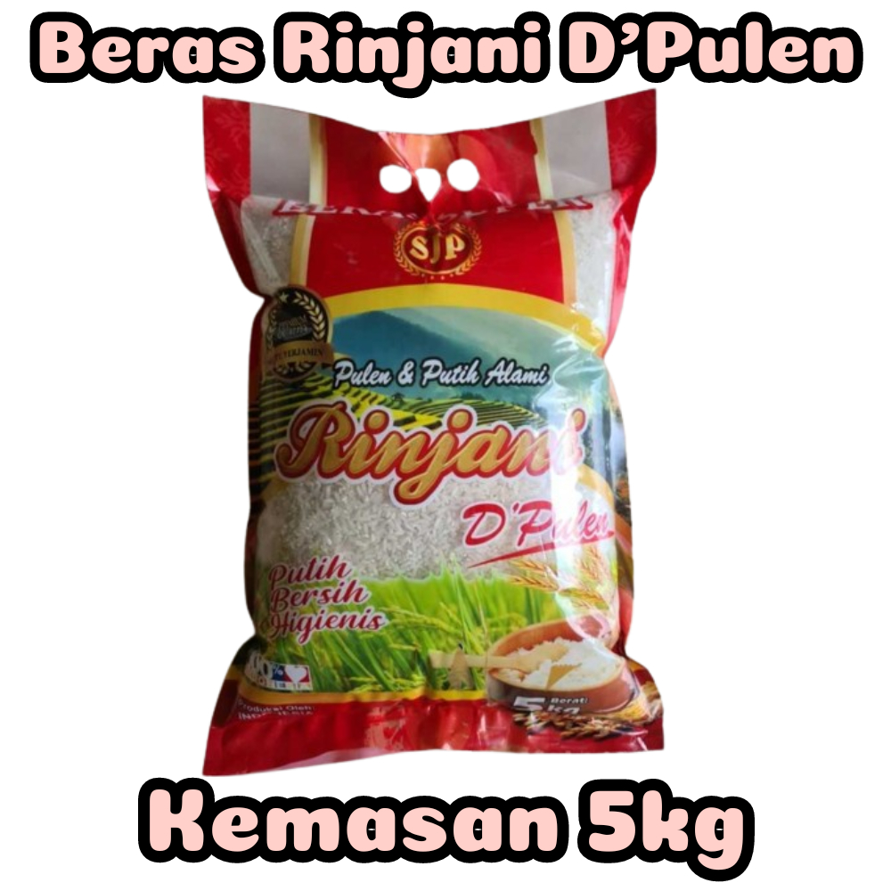 

Jual Beras Rinjani D'Pulen Kemasan 5Kg Beras Putih Beras Pulen