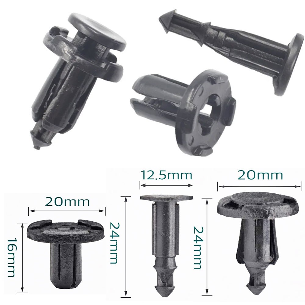 Kancing Klip Tekan 8x 12 Pcs Penutup Bemper Mobil Nisan Universal Bumper Fascia Nissan Retainer Push