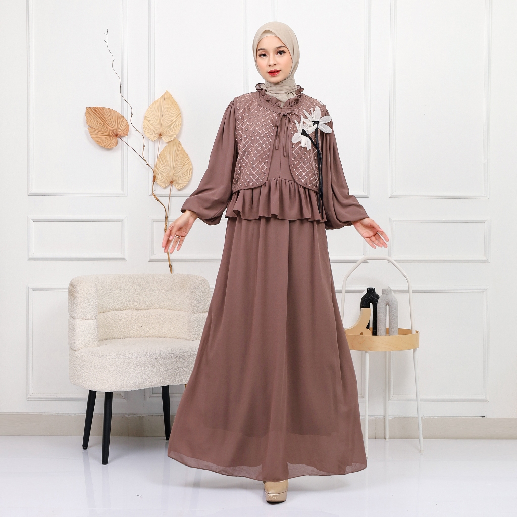 Gamis Maxy Dress Ceruti CRT Yuni
