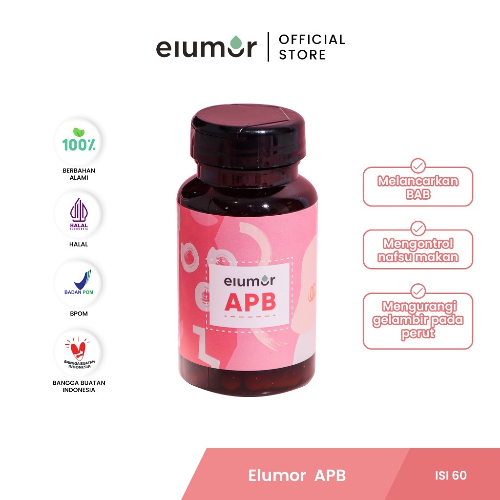 Elumor APB 50mg Isi 60 Kapsul Suplemen Diet Pelangsing Badan Herbal Alami