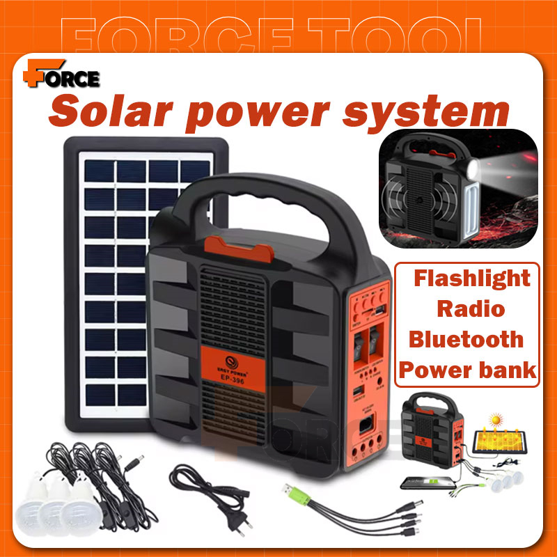 Pembangkit listrik tenaga surya pembangkit listrik portabel peralatan darurat multifungsi