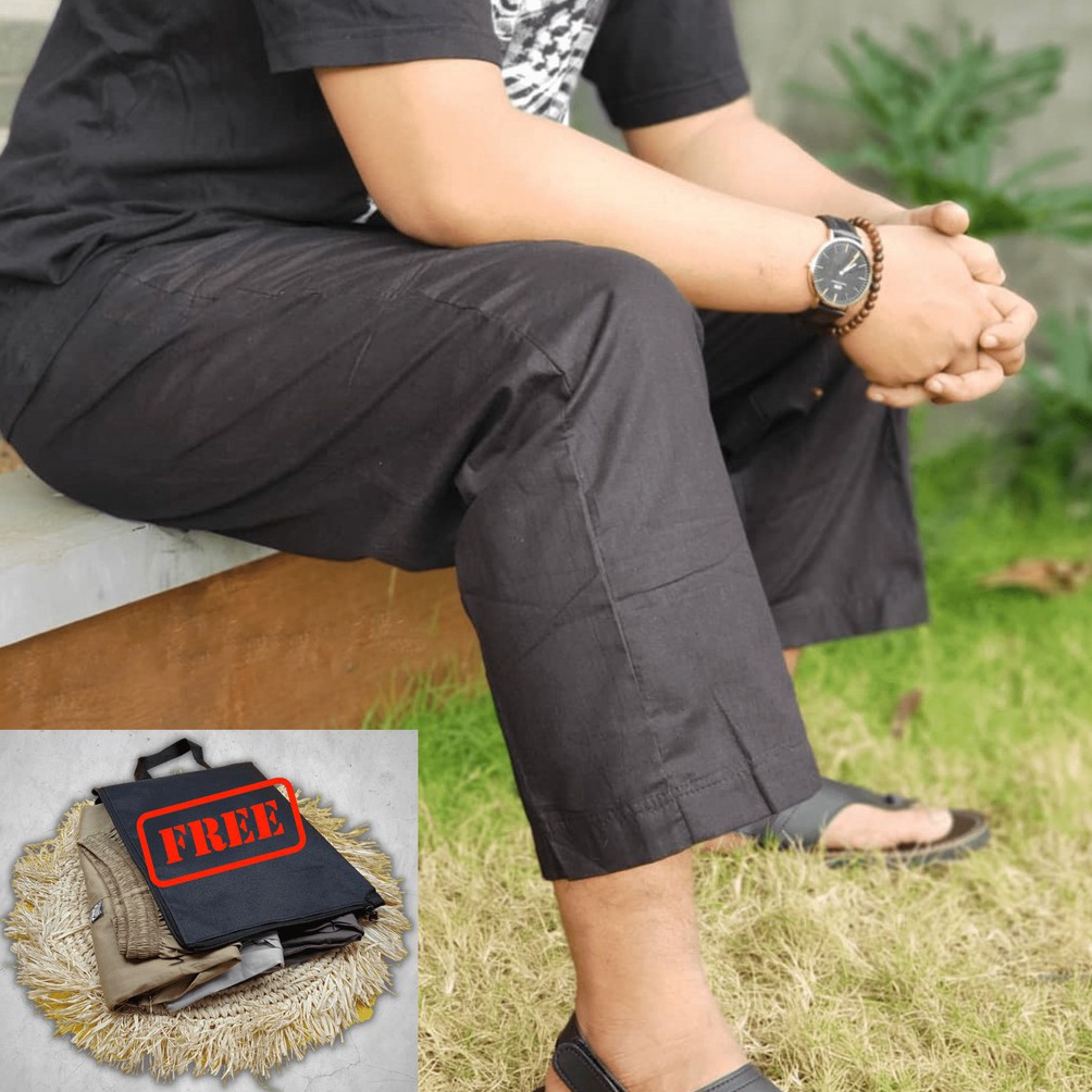 MAKSIMAL Celana Sirwal Jumbo M  XXXXXL Celana Solat Celana Cingkrang Celana Muslim pria Celana Gamis