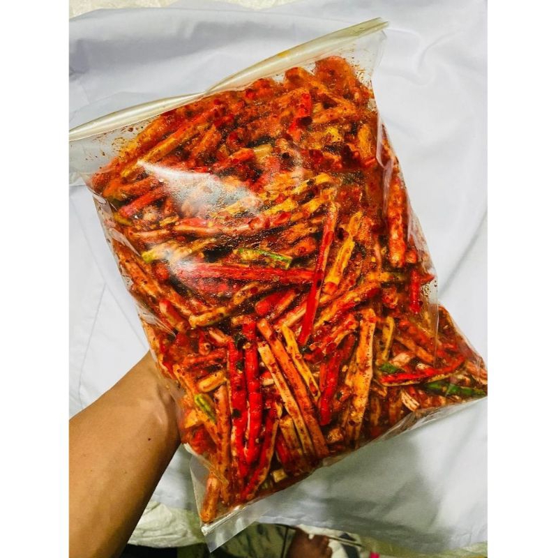 

1KG seblak kering Kerupuk beton/jaat pedas daun jeruk