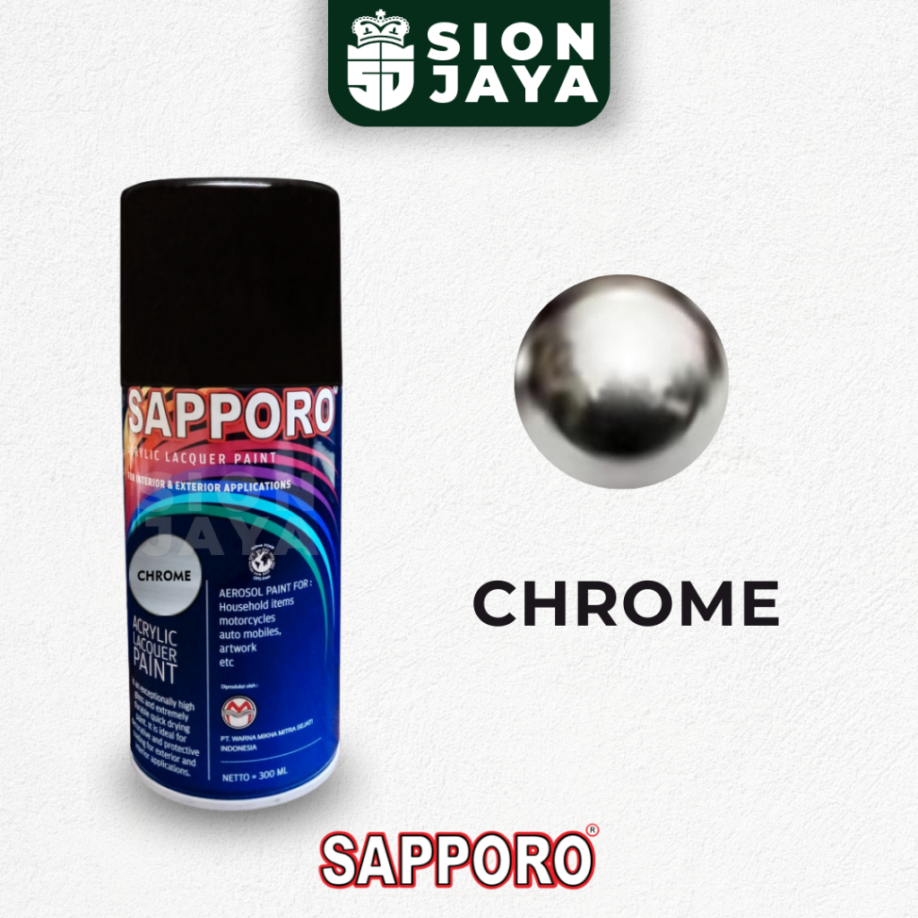 Pilox / Pylox / Cat Semprot Sapporo 300ml Chrome