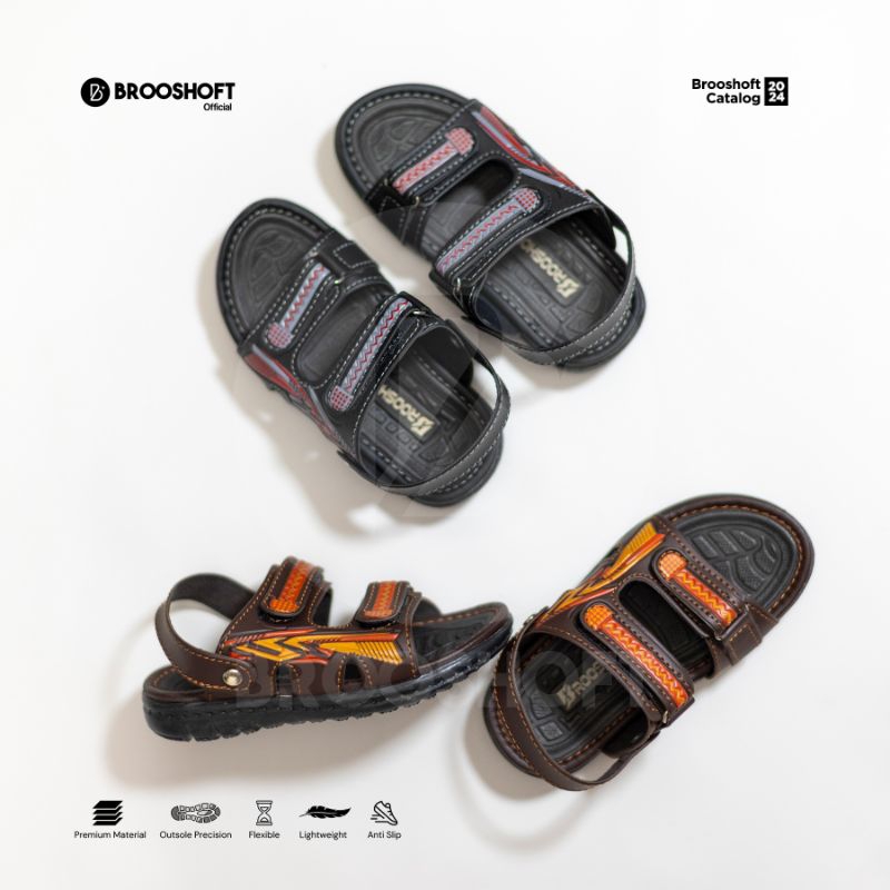 BROOSHOFT Sandal Selop Anak laki laki Umur 2-7 Tahun