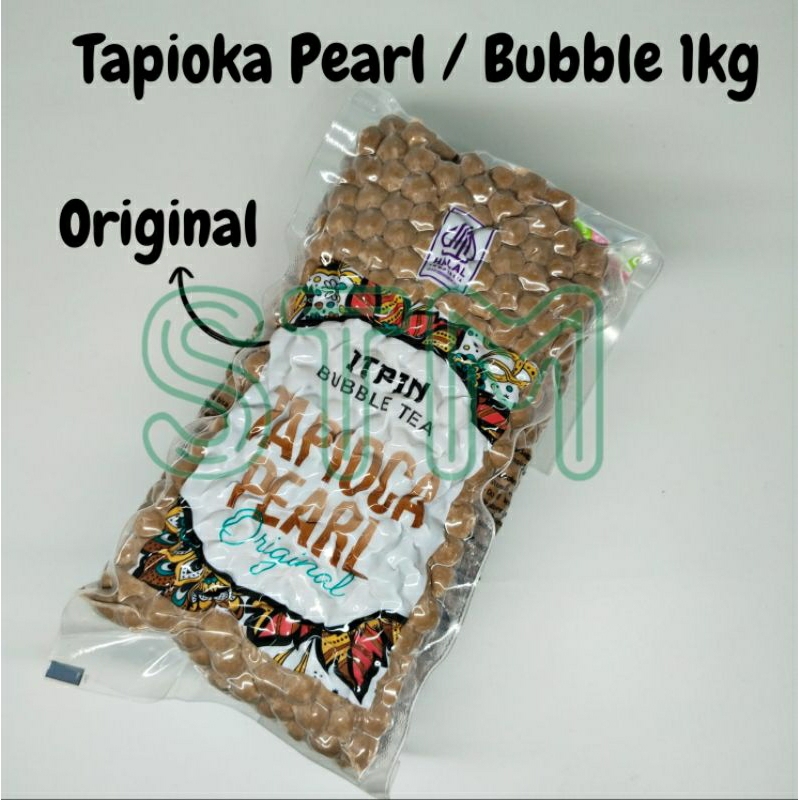 

Bubble Tapioca itpin Original Rasa Honey dan Brown Sugar/Buble Tapioca Pearl Premium Kualitas Setara Impor Super Boba Itpin 1kg