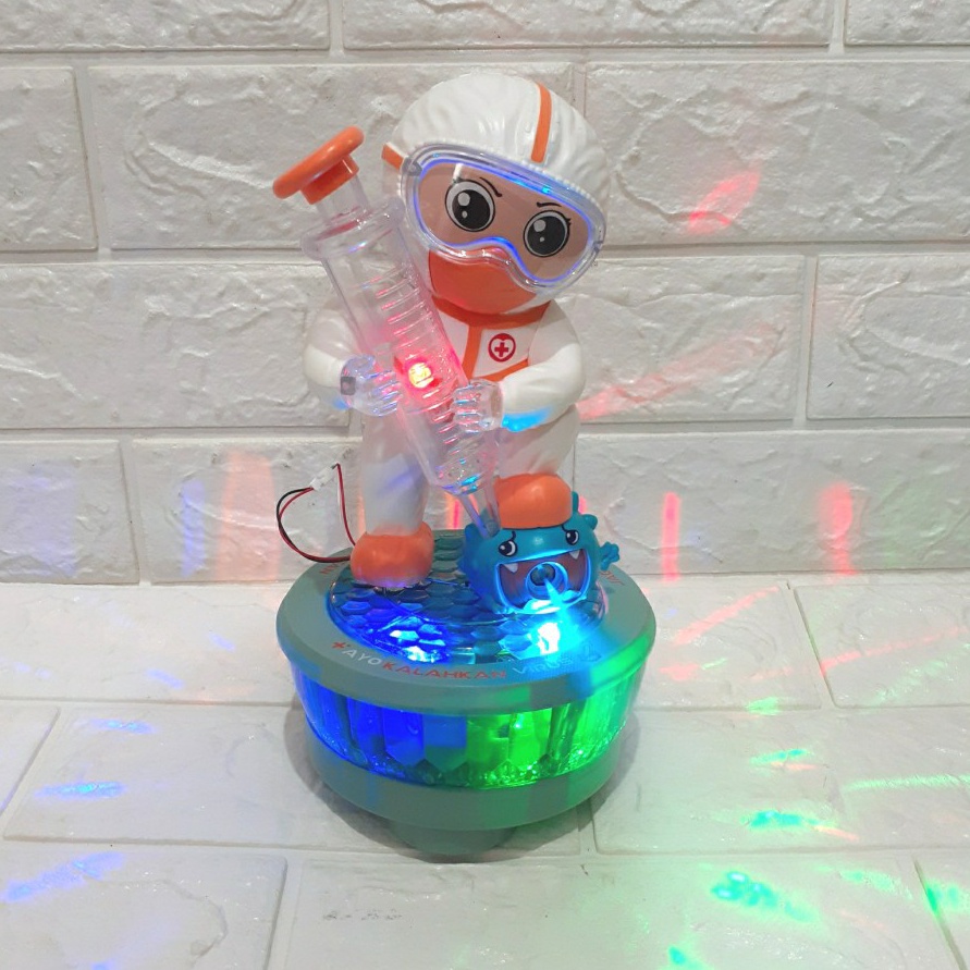 LUAR BIASA MAINAN ANAK ROBOT VAKSIN NEW MODEL  ROBOT COVID  ROBOT TENAGA MEDIS VAKSIN