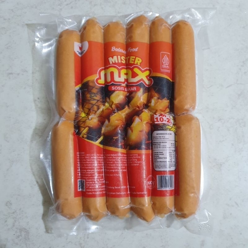 

sosis max/ sosis bakar/sosis panggang/ sosis isi 12