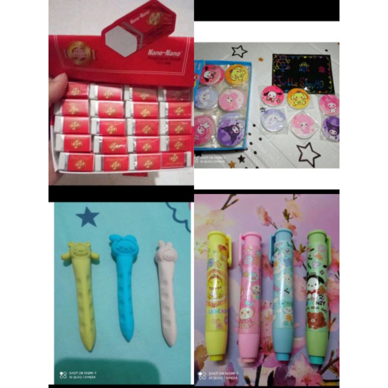 

penghapus/ setip sanrio lucu huruf/ kue / nano" murah